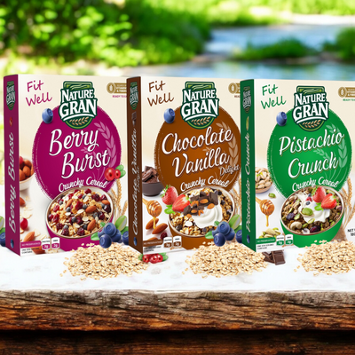 <b>HEALTHY CRUNCH CEREAL-A BALANCED START TO YOUR DAY</b>