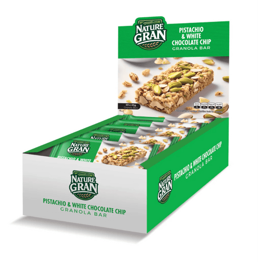 Pistachio & White Chocolate Chip 20 Bar Box